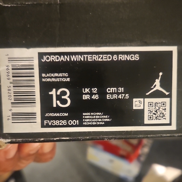 Jordan Black Athletic Shoes with Rugged Sole - Picture 2 of 13